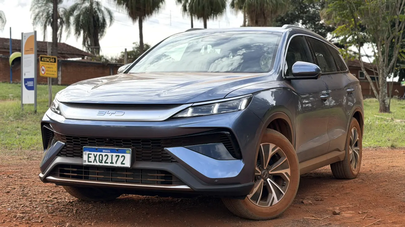 BYD Song Pro 2027 GS na cor Azul para teste e avaliação e primeiras impressões estático