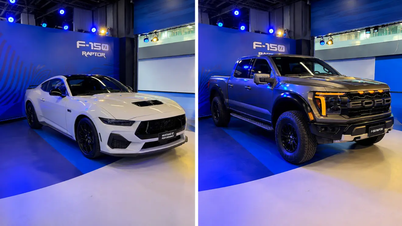 Ford Mustang GT Performance e F-150 Raptor