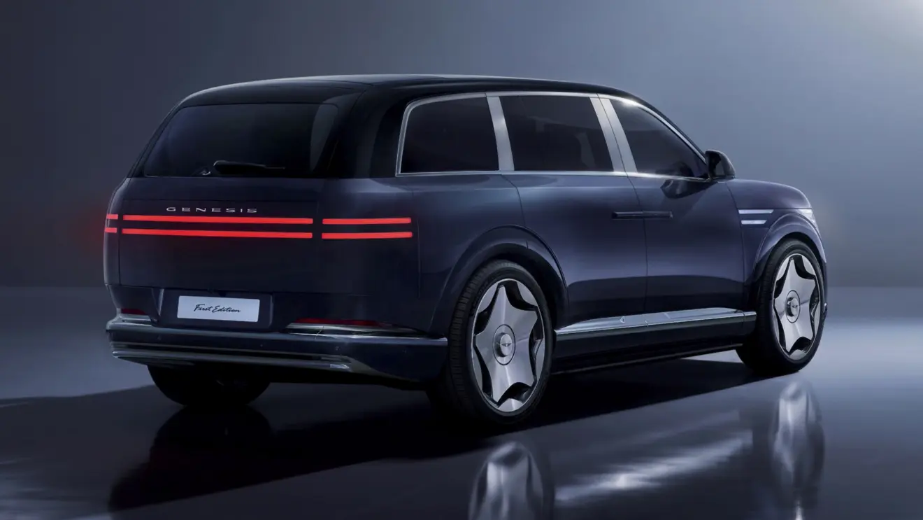 traseira genesis gv90 azul