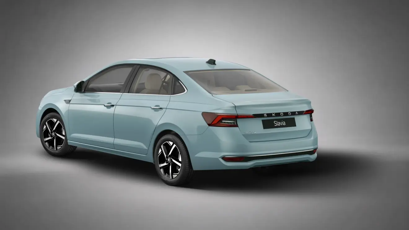 Skoda Slavia 2027 de traseira  volkswagen virtus india