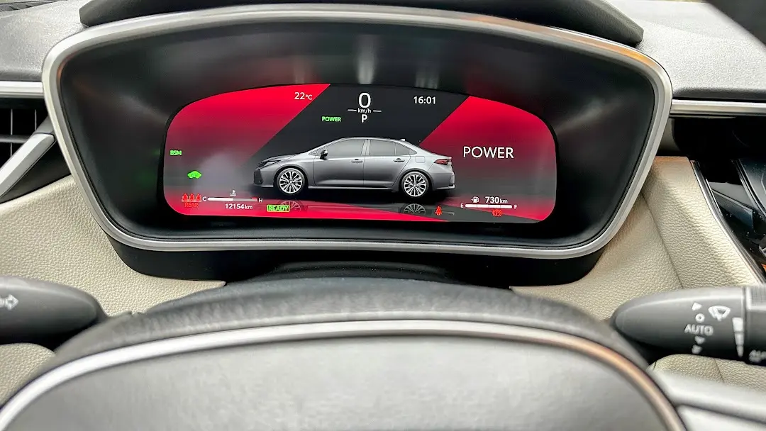 Modo de condução Power do Toyota Corolla Altis Premium