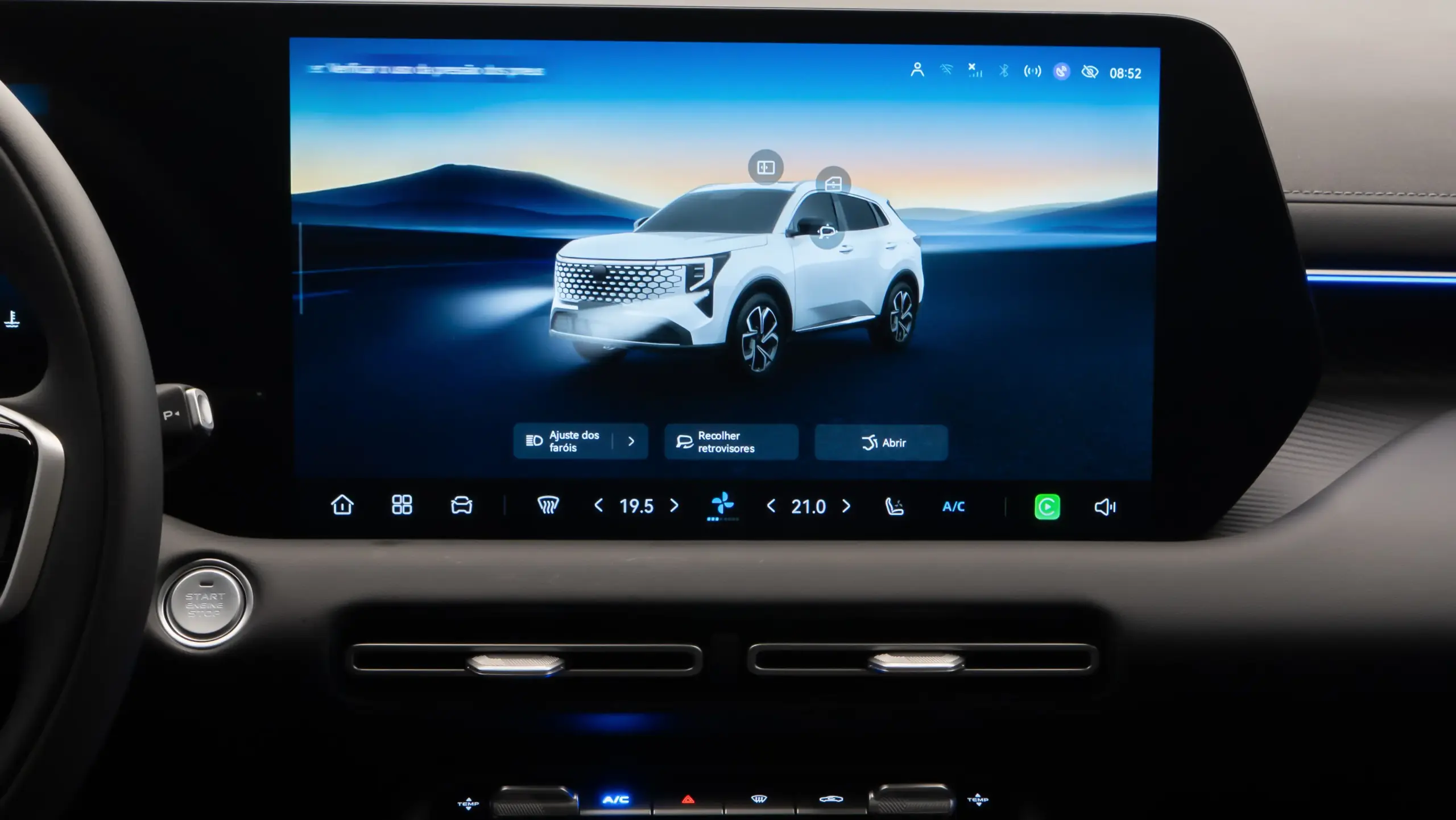 Caoa Changan CS55 interior de cabine