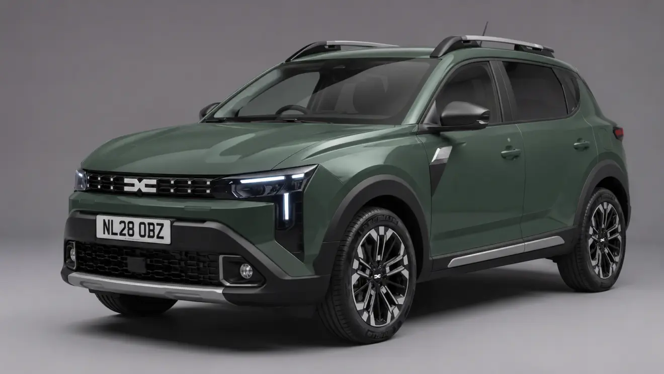 Projeção Dacia/Renault Sandero Stepway de nova geração verde