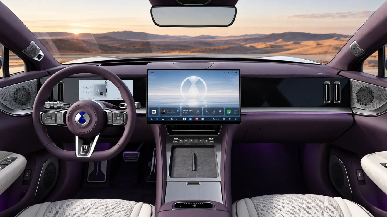 Denza Z9S roxo interior
