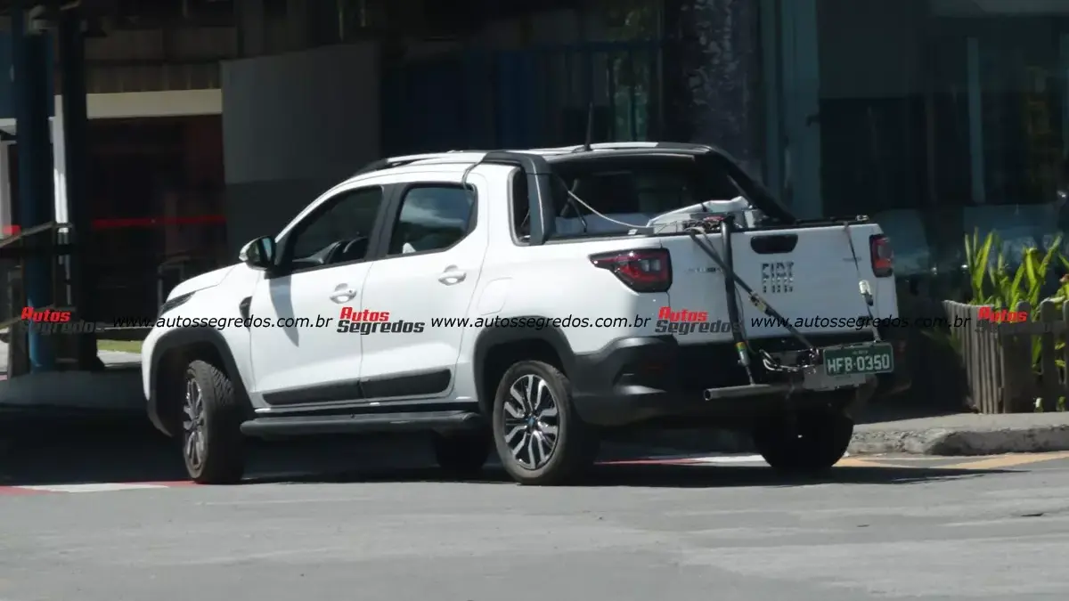 Flagra Fiat Strada 2027 com redução de potência