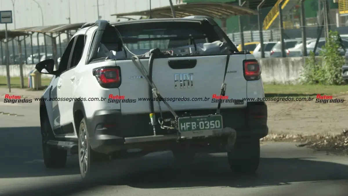 Flagra Fiat Strada 2027 com redução de potência
