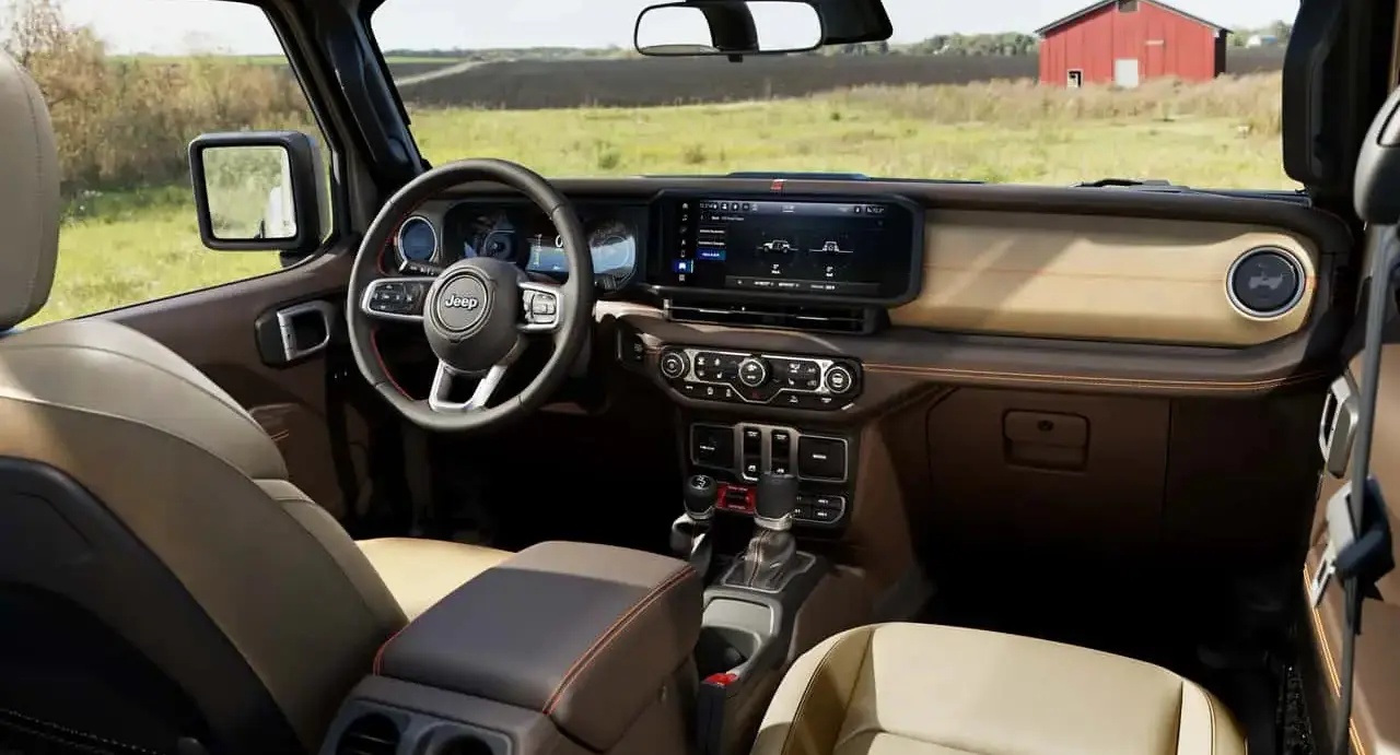 Interior do Jeep Wrangler JL-2A 