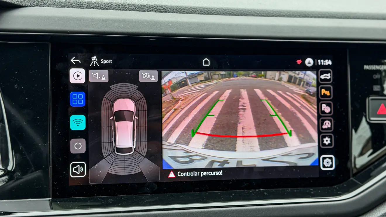 Volkswagen Nivus GTS interior da cabine para avaliação e teste