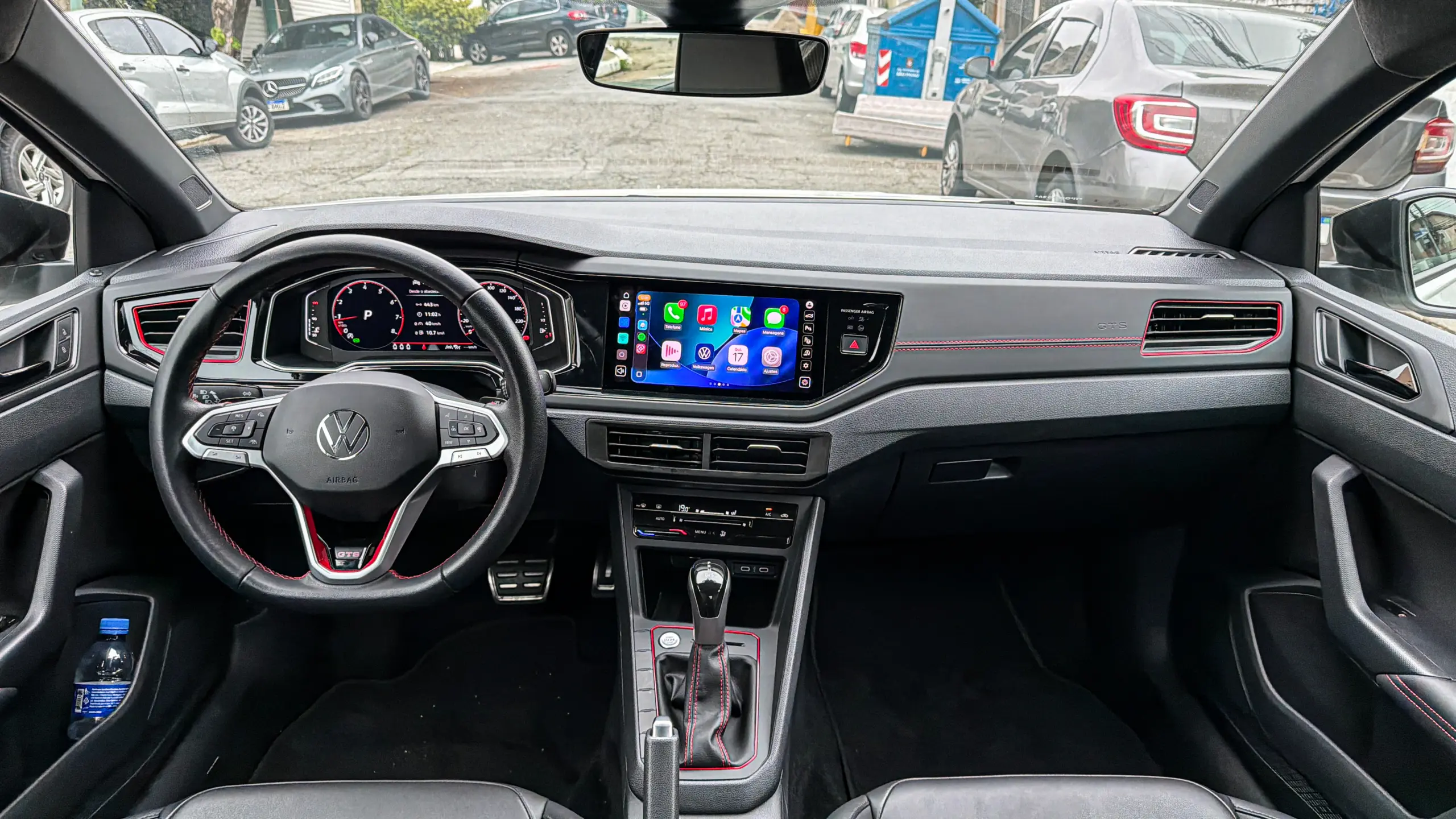 Volkswagen Nivus GTS interior da cabine para avaliação e teste