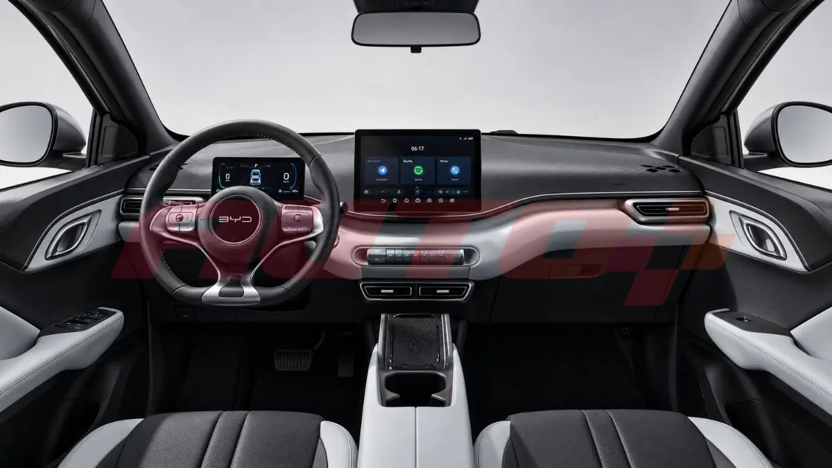 BYD Dolphin Mini Time Grey nova cor linha 2027 interior