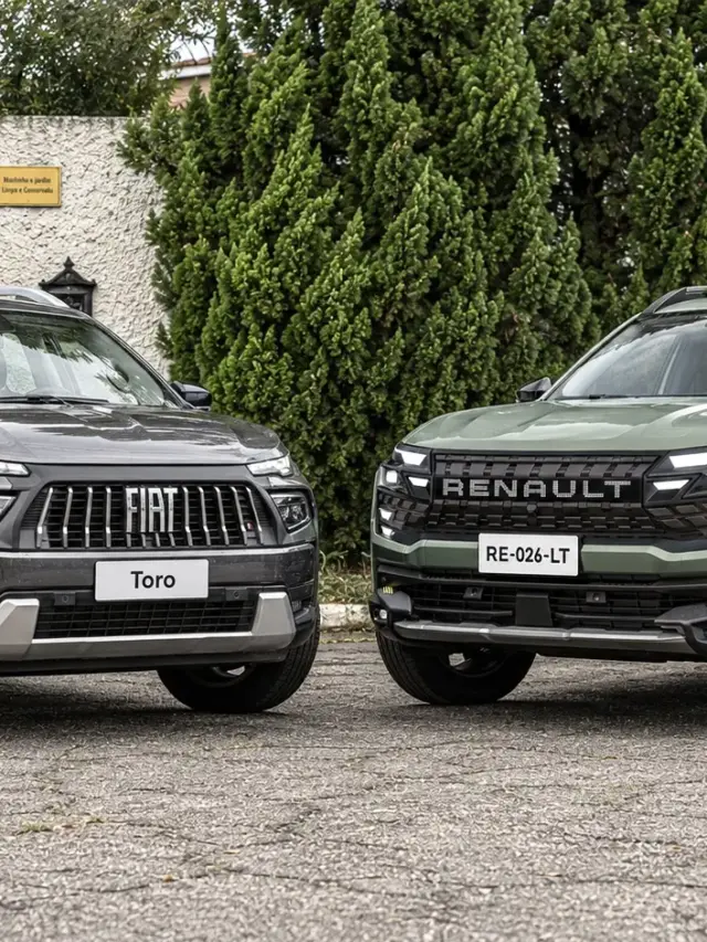 Fiat Toro VS Renault Niagara juntas estáticas de frente e roda virada