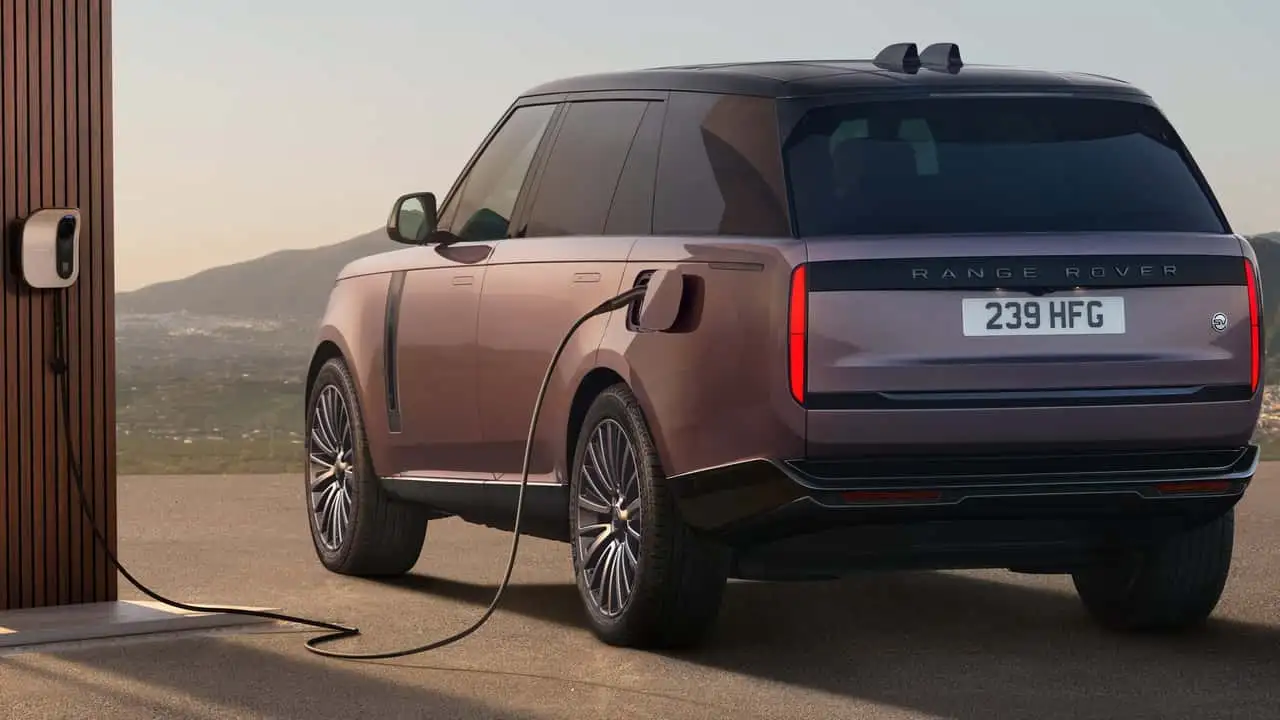 Range Rover Electric estático