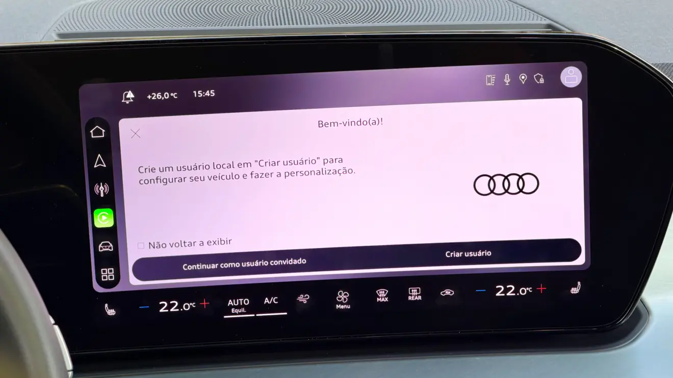 central multimídia Audi q3 sportback