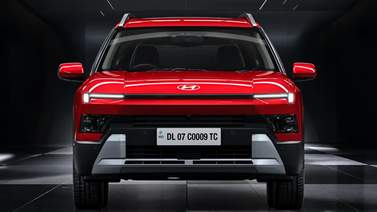 Hyundai Bayon vermelho indiano