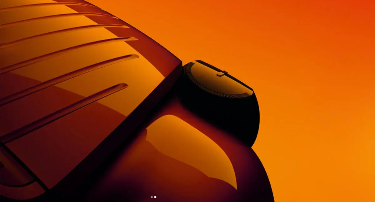 Teaser da frente do novo Citroën 2CV