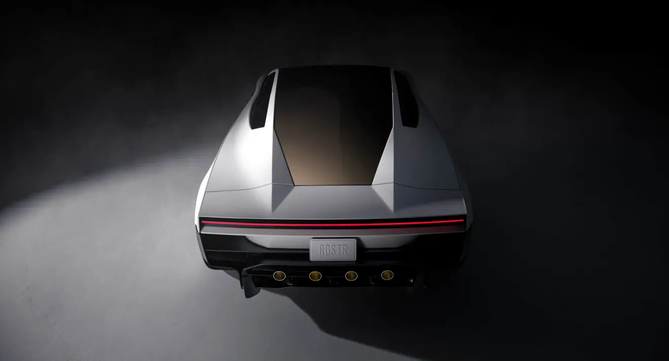 Novo Tesla Roadster de traseira