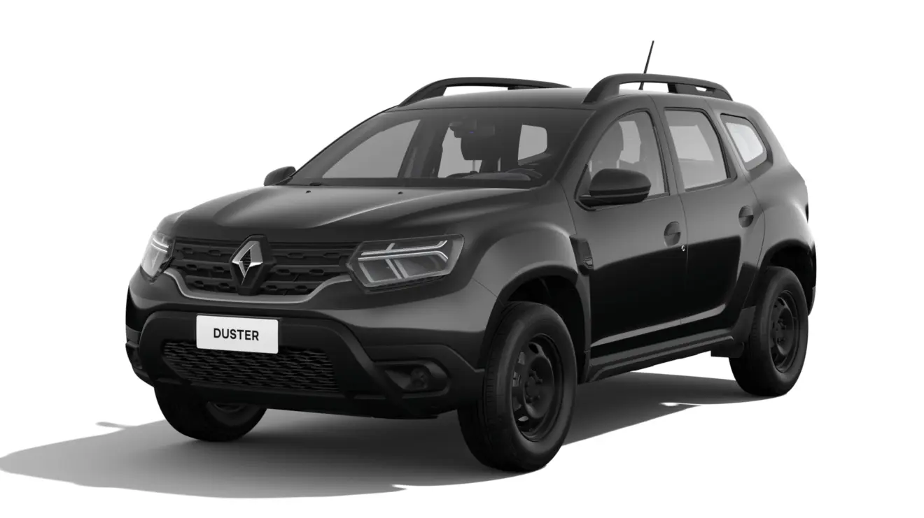 Renault Duster Zen Plus preto de frente