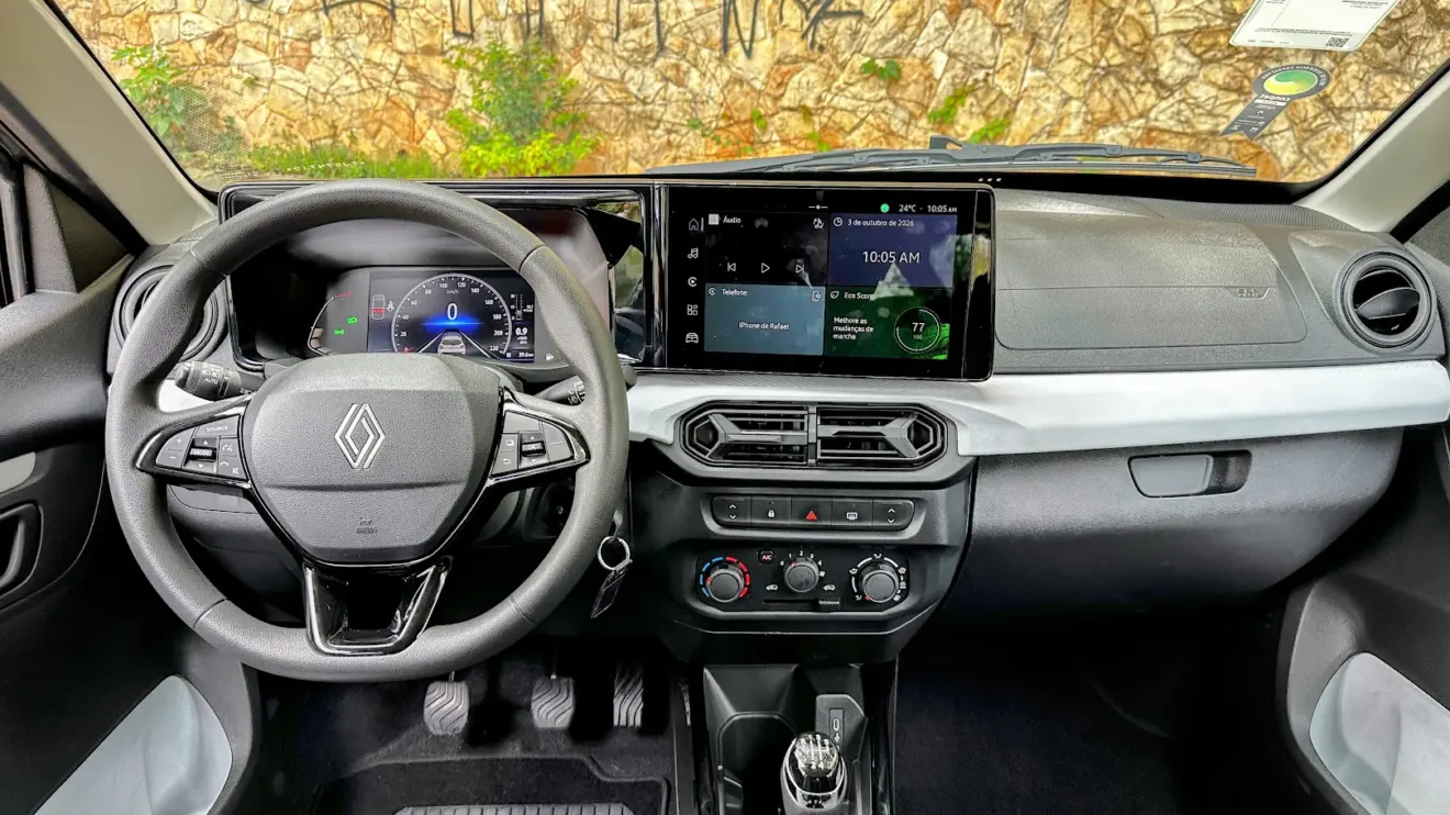 Novo painel do Avaliação Renault Kwid Outsider 2027
