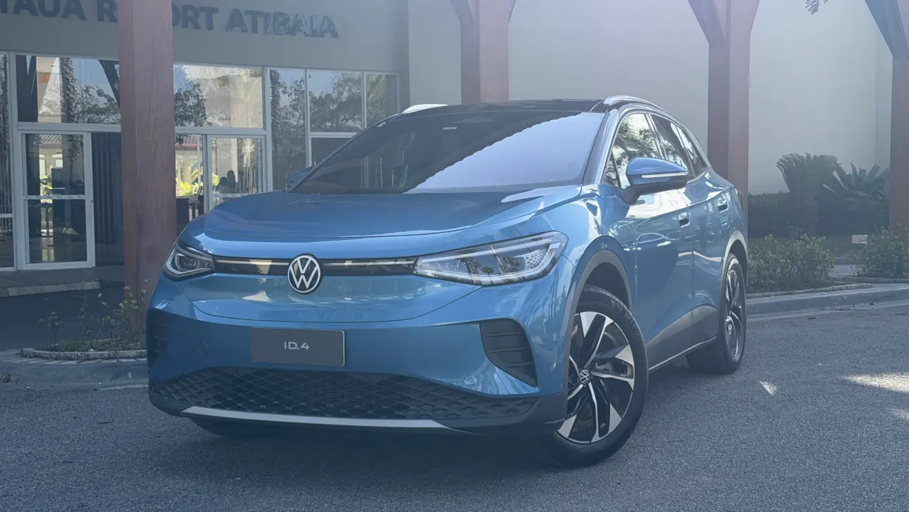 Volkswagen ID.4 2027 estático na cor azul