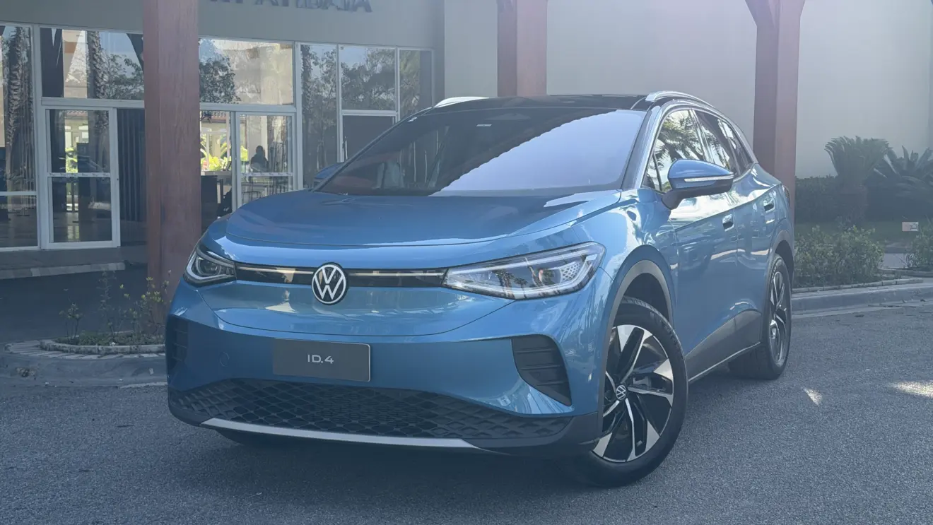 Volkswagen ID.4 2027 estático na cor azul