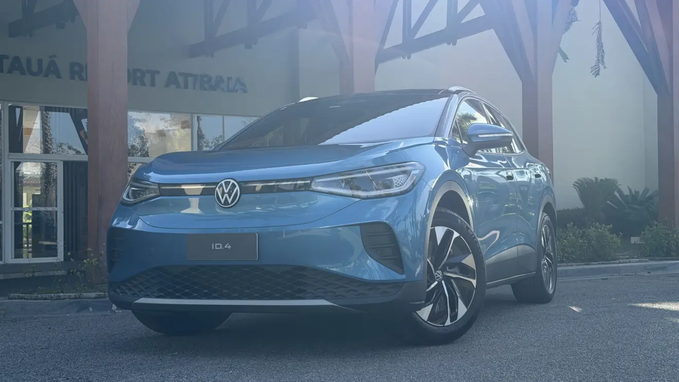 Volkswagen ID.4 2027 estático na cor azul