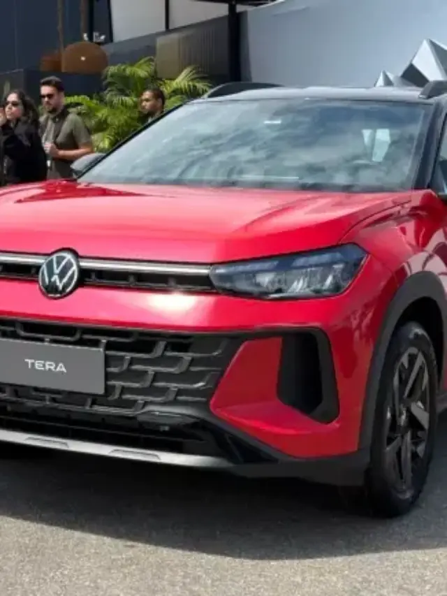 Volkswagen Tera 200 TSI vermelho parado de frente