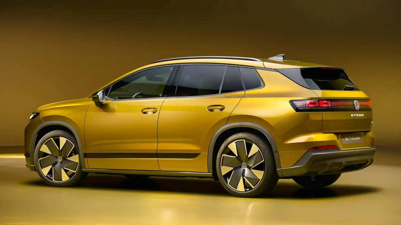 Volkswagen ID. Tiguan amarelo estático